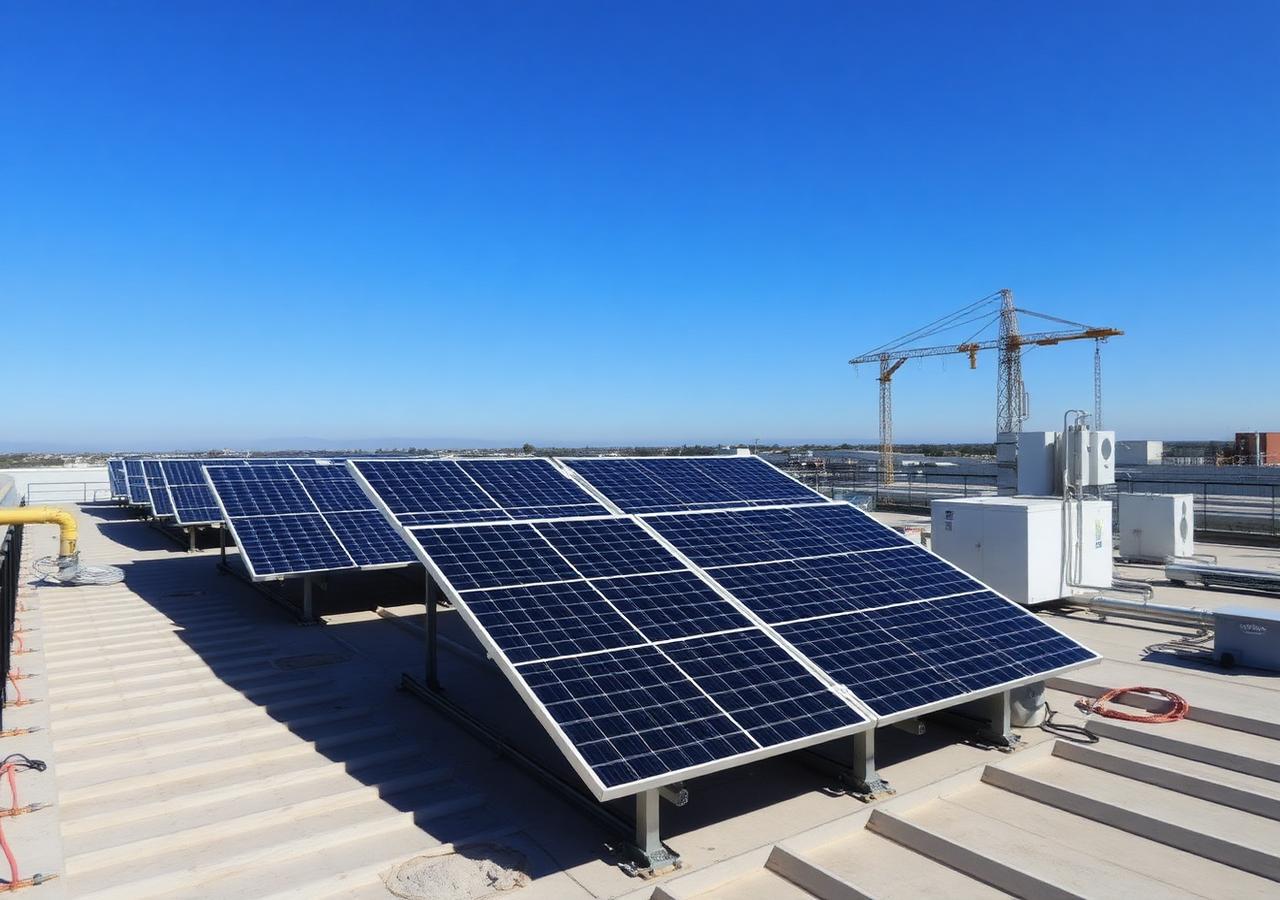 Solar energy installation